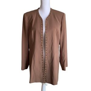 Carissimo Women's Vintage Open Front Blazer Size 12